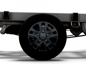 RAM Promaster Chassis Truck CrCab 3450WB HQInterior 2023 3D Model
