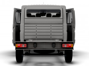RAM Promaster Chassis Truck CrCab 3450WB HQInterior 2023 3D Model