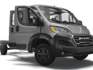 RAM Promaster Chassis Truck CrCab 4035WB HQInterior 2023 Model 3D