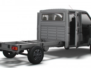 RAM Promaster Chassis Truck CrCab 4035WB HQInterior 2023 Modelo 3D