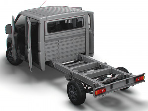 RAM Promaster Chassis Truck CrCab 4035WB HQInterior 2023 Modelo 3D