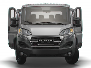 RAM Promaster Chassis Truck CrCab 4035WB HQInterior 2023 Modelo 3D