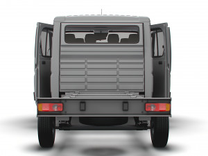 RAM Promaster Chassis Truck CrCab 4035WB HQInterior 2023 Modelo 3D