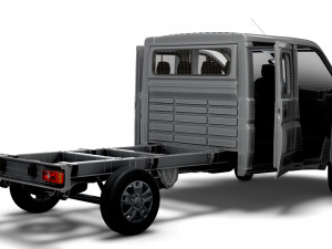 RAM Promaster Chassis Truck CrCab 4035WB HQInterior 2023 Modelo 3D