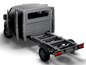 RAM Promaster Chassis Truck CrCab 4035WB HQInterior 2023 Modelo 3D