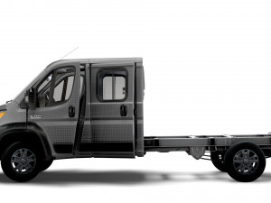 RAM Promaster Chassis Truck CrCab 4035WB HQInterior 2023 Modelo 3D