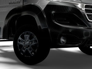 RAM Promaster Chassis Truck CrCab 4035WB HQInterior 2023 Modelo 3D