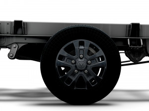 RAM Promaster Chassis Truck CrCab 4035WB HQInterior 2023 Modelo 3D