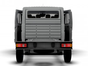 RAM Promaster Chassis Truck CrCab 4035WB HQInterior 2023 Modelo 3D