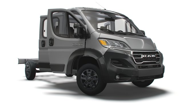 RAM Promaster Chassis Truck CrCab 4035WBXL HQInterior 2023 3D Модель .c4d .max .obj .3ds .fbx .stl .blend 