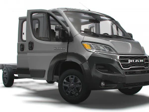 Caminh&atilde;o Chassi RAM Promaster CrCab 4035WBXL HQInterior 2023 Modelo 3D