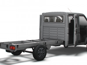 RAM Promaster Chassis Truck CrCab 4035WBXL HQInterior 2023 3D Модель