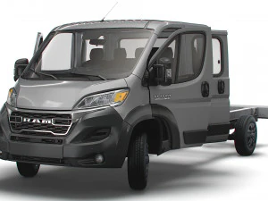 RAM Promaster Chassis Truck CrCab 4035WBXL HQInterior 2023 3D Model