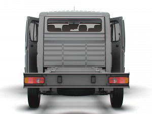 RAM Promaster Chassis Truck CrCab 4035WBXL HQInterior 2023 3D Модель