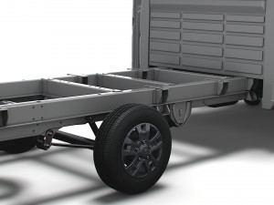 RAM Promaster Chassis Truck CrCab 4035WBXL HQInterior 2023 3D Модель