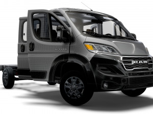 RAM Promaster Chassis Truck CrCab 4035WBXL HQInterior 2023 3D Модель