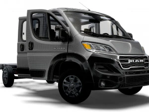 RAM Promaster Chassis Truck CrCab 4035WBXL HQInterior 2023 3D Model