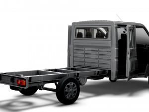 RAM Promaster Chassis Truck CrCab 4035WBXL HQInterior 2023 3D Модель