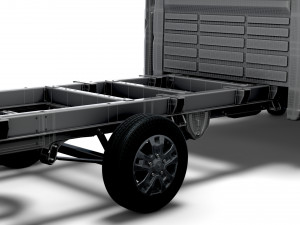 RAM Promaster Chassis Truck CrCab 4035WBXL HQInterior 2023 3D Модель