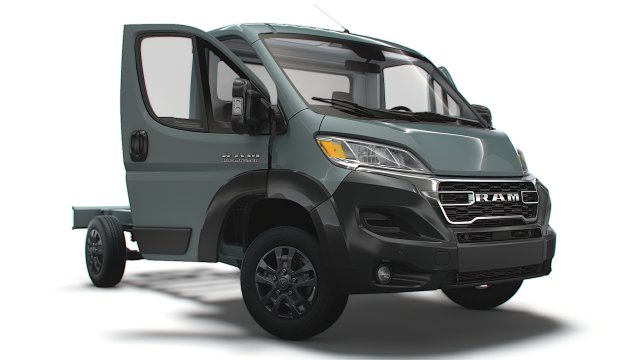 RAM Promaster Chassis Truck SCab 3450WB HQInterior 2023 Modello 3D .c4d .max .obj .3ds .fbx .stl .blend 