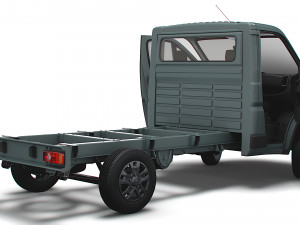 RAM Promaster Chassis Truck SCab 3450WB HQInterior 2023 Modello 3D