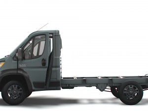 RAM Promaster Chassis Truck SCab 3450WB HQInterior 2023 Modello 3D