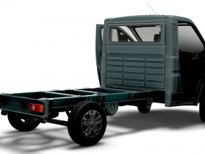RAM Promaster Chassis Truck SCab 3450WB HQInterior 2023 Modello 3D