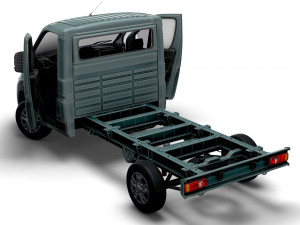 RAM Promaster Chassis Truck SCab 3450WB HQInterior 2023 Modello 3D