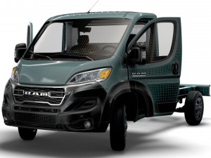RAM Promaster Chassis Truck SCab 3450WB HQInterior 2023 Modello 3D