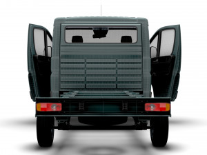 RAM Promaster Chassis Truck SCab 3450WB HQInterior 2023 Modello 3D