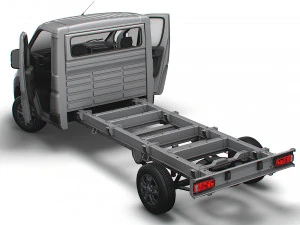 RAM Promaster Chassis Truck SCab 4035WB HQInterior 2023 3D Model