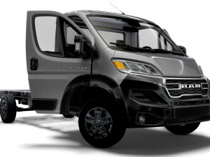 RAM Promaster Chassis Truck SCab 4035WB HQInterior 2023 3D Model