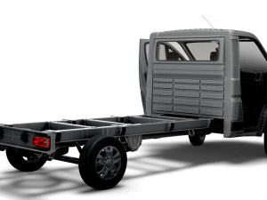 RAM Promaster Chassis Truck SCab 4035WB HQInterior 2023 3D Model