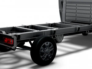 RAM Promaster Chassis Truck SCab 4035WB HQInterior 2023 3D Model