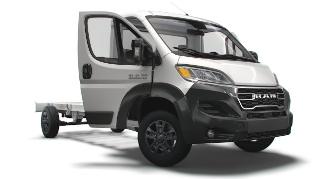 RAM Promaster Chassis Truck SCab 4300WB HQInterior 2023 Modelo 3D .c4d .max .obj .3ds .fbx .stl .blend 