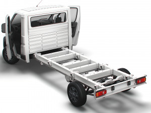 RAM Promaster Chassis Truck SCab 4300WB HQInterior 2023 Modelo 3D