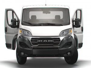 RAM Promaster Chassis Truck SCab 4300WB HQInterior 2023 Modelo 3D