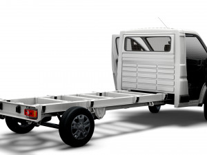 RAM Promaster Chassis Truck SCab 4300WB HQInterior 2023 Modelo 3D