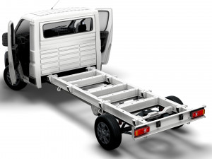 RAM Promaster Chassis Truck SCab 4300WB HQInterior 2023 Modelo 3D
