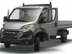 RAM Promaster SingleCab Tipper HQInterior 2023 3D Model