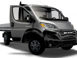 RAM Promaster SingleCab Tipper HQInterior 2023 3D 模型
