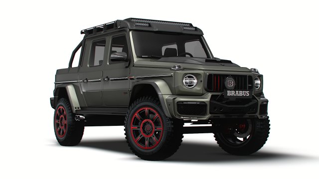 Brabus 900 XLP One of Ten 2023 Model 3D .c4d .max .obj .3ds .fbx .stl .blend 