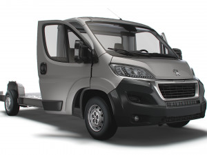 Peugeot Boxer 3540 L4 PlatformCab HQInterior 2023 3D Model