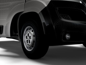 Peugeot Boxer 3540 L4 PlatformCab HQInterior 2023 Modelo 3D
