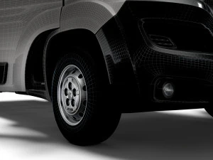 Peugeot Boxer 3540 L4 PlatformCab HQInterieur 2023 3D Modell