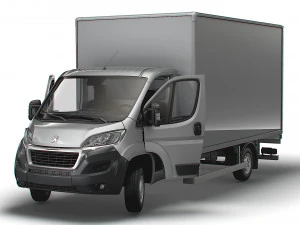 Peugeot Boxer Box HQInterior 4300WB 2023 3D Model