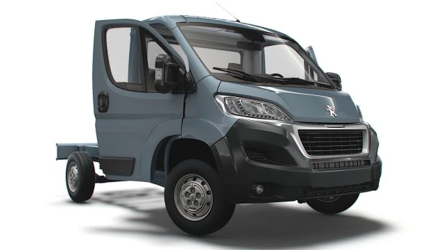Peugeot Boxer Şasi HQInterior SCab 3000WB 2023 3D Model .c4d .max .obj .3ds .fbx .stl .blend 