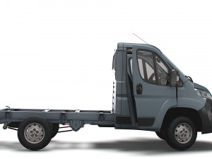 Peugeot Boxer Chassis HQInterior SCab 3000WB 2023 3D Модель
