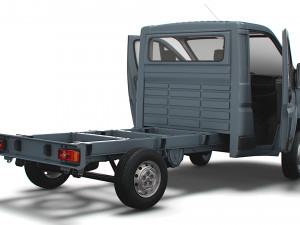 Peugeot Boxer Chassis HQInterior SCab 3000WB 2023 3D Модель