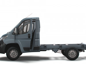 Peugeot Boxer Chassis HQInterior SCab 3000WB 2023 3D Модель